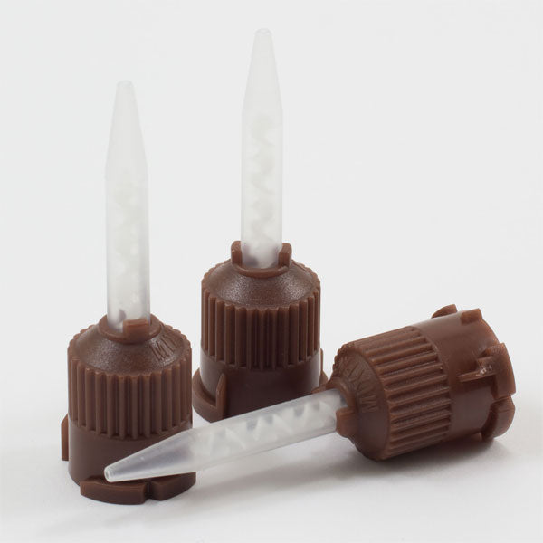 High Performance Mixing Tips for Temporary Cement, 1:1 Ratio, Brown