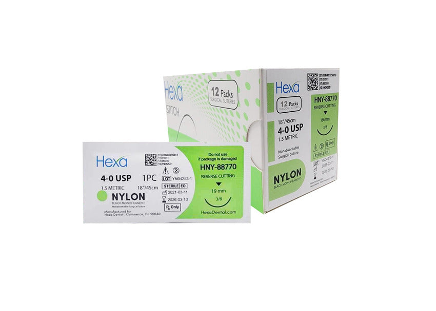 Hexa Nylon Suture 4-0 USP