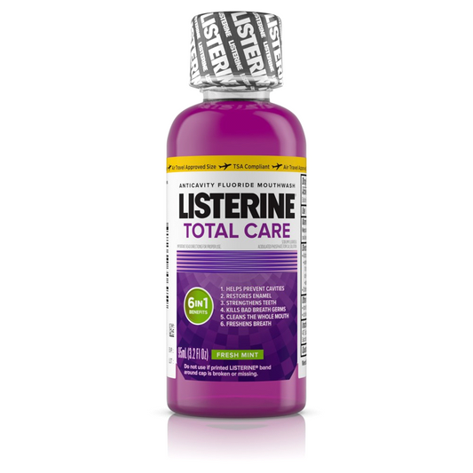 Listerine Total Care Mouthwash, 3.2 oz, 24/cs