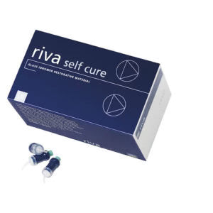 Riva Self Cure Capsules, Regular Set, Shade A4 Extra Dark Yellow, 50/bx