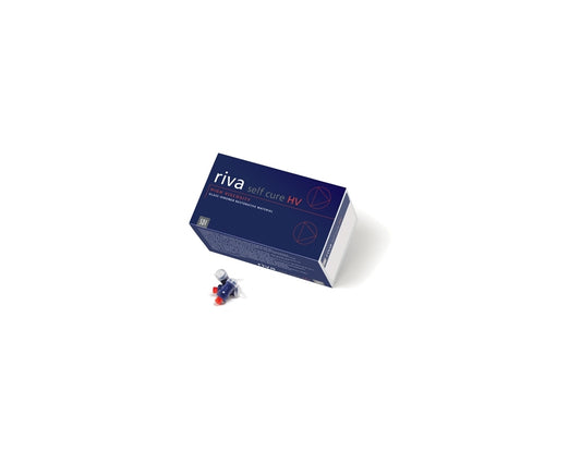 Riva Self Cure HV Capsules, Regular Set, Shade A3.5 Dark Yellow, 50/bx