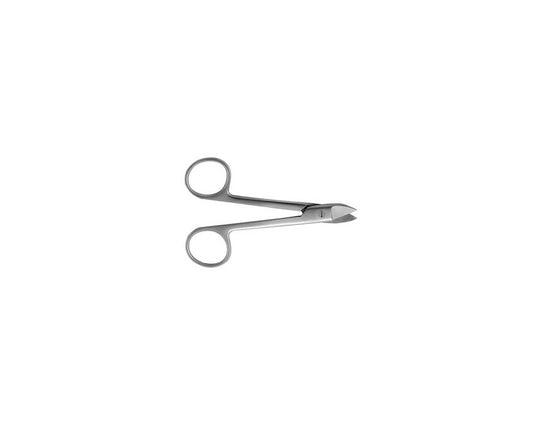 Crown Scissor 4.5" Cvd Serr, J&J Instruments #12-040