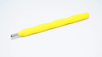 Silicone Mirror Handles, Simple Stem, Yellow