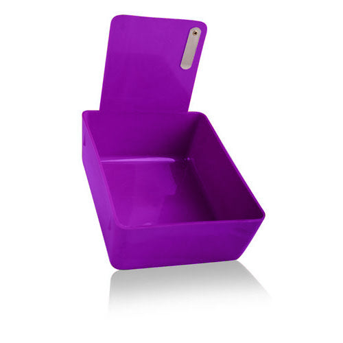 Lab Pan W/Metal Clip (7 1/16" X 5" X 2"Deep), Neon-Purple