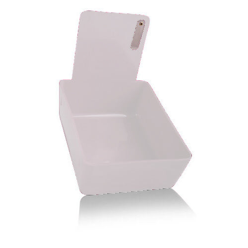 Lab Pan W/Metal Clip (7 1/16" X 5" X 2"Deep), White