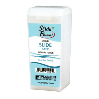 Slidii Flossii, Slide Dental Floss Dispenser, Unflavored (200 Yards/Roll)