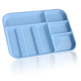 Divided Tray, Size B (Ritter) , Blue, Each