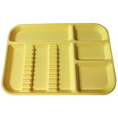 Divided Tray, Size B (Ritter) , Neon-Yellow, Each