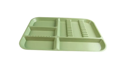 Divided Tray, Size E (Midwest), Green, Each