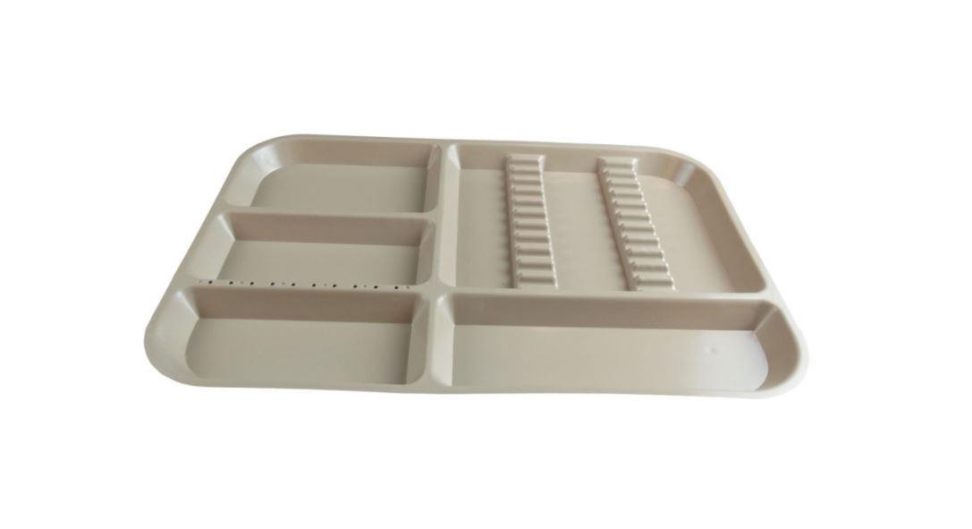 Divided Tray, Size E (Midwest), Beige, Each