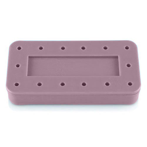 Rectangular Bur Block, (Capacity: 14, Diameter: 3" X 1_" X _" ), Mauve, Each