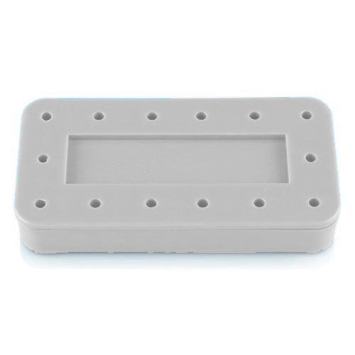 Rectangular Bur Block, (Capacity: 14,Diameter: 3" X 1_" X _" ), White, Each