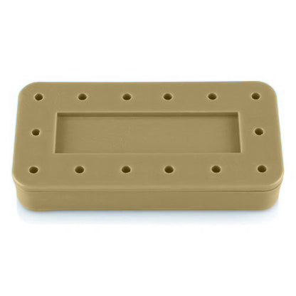 Rectangular Bur Block, (Capacity: 14,Diameter: 3" X 1_" X _" ), Beige, Each