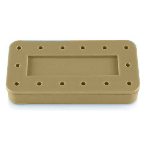 Rectangular Bur Block, (Capacity: 14,Diameter: 3" X 1_" X _" ), Beige, Each