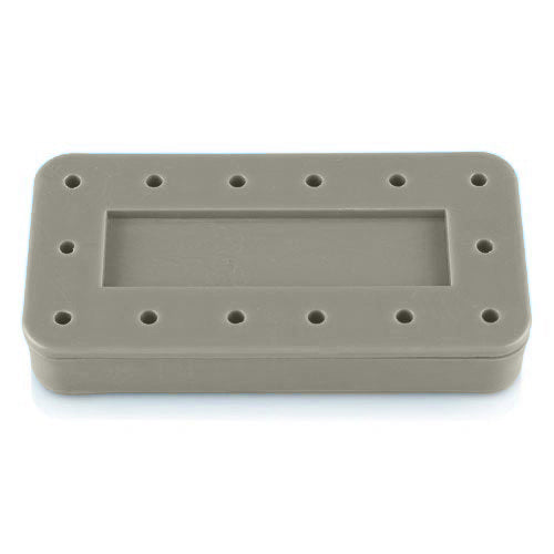 Rectangular Bur Block, (Capacity: 14,Diameter: 3" X 1_" X _" ), Gray, Each