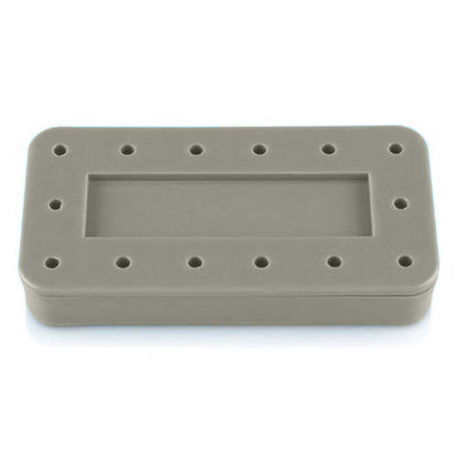 Rectangular Bur Block, (Capacity: 14,Diameter: 3" X 1_" X _" ), Gray, Each