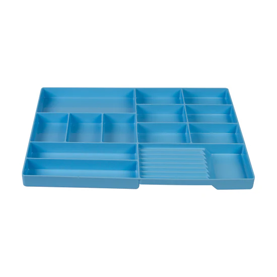 #304 Drawer Tray, 16"L X 12 1/5"W X 1"H, Blue