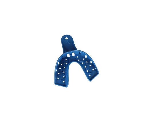 Excellent Disposable Impression Trays, #X2 X-Large Lower, Royal Blue, (12Pcs/Bag)