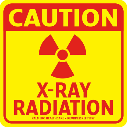 Caution Radiation Label 5/pack