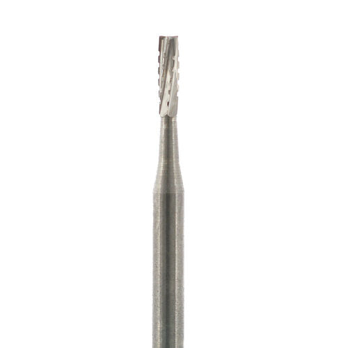 Premium Carbide Burs, Straight Flat End X-Cut Fissure, 100/Pkg