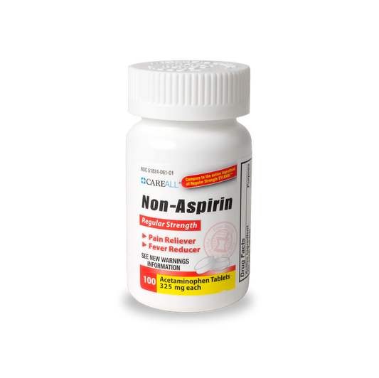 Acetaminophen Caplets, 100/pkg