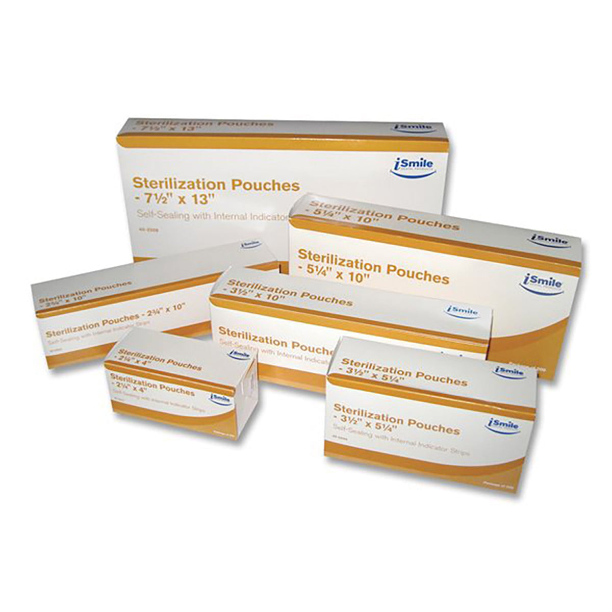 iSmile Tinted Tri-Seal Sterilization Pouches, 10 x 15 in, 100/Box - Default Title