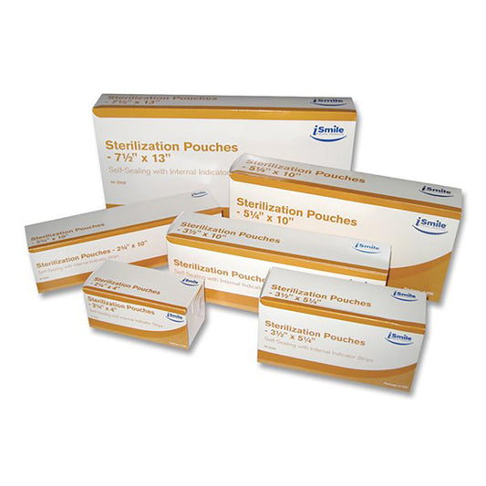 iSmile Tinted Tri-Seal Sterilization Pouches, 10 x 15 in, 100/Box - Default Title