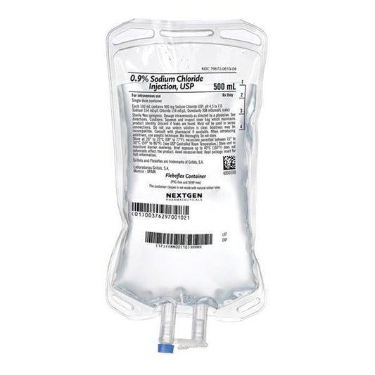 IV Fluid, 0.9% Sodium Chloride Injection, USP 500 ml,