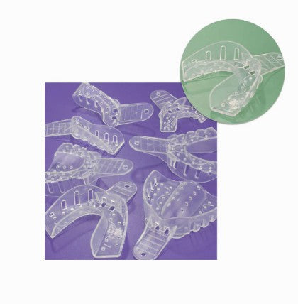 Excellent-Crystal Disposable Impression Trays - Clear (12Pcs/pk)