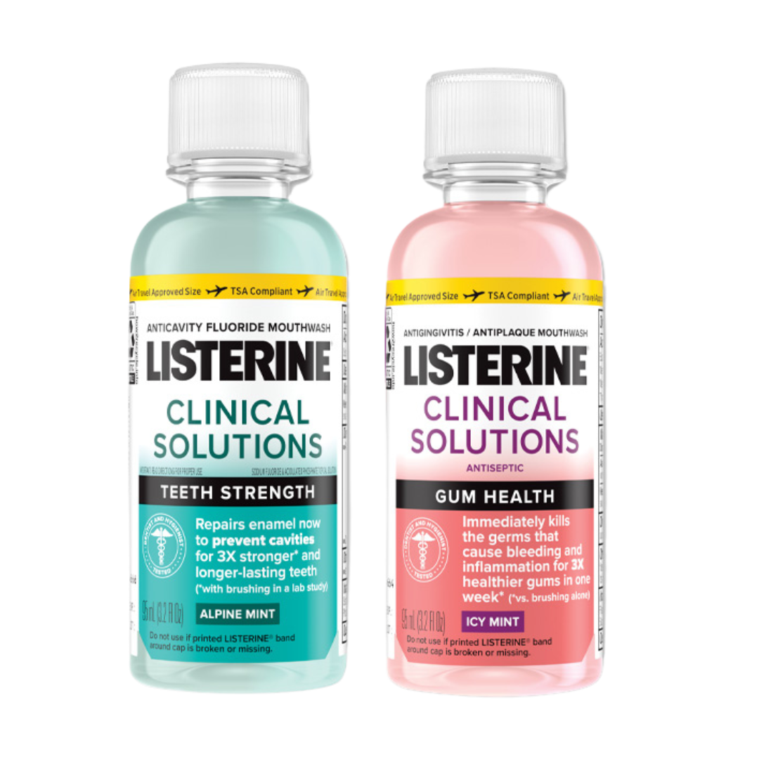 Listerine Clinical Solutions Mouthwash, 3.2 oz, 24/cs