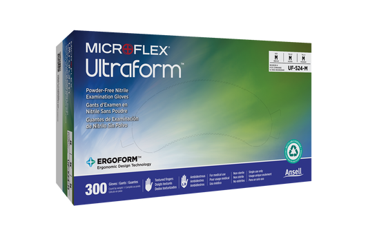 Ansell Microflex Ultraform® Powder-Free Nitrile Exam Gloves 300/Box