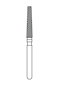 Priva Rotary Instruments — Flat End Taper, 5/Pkg