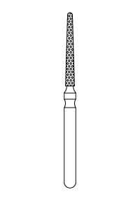 Priva Rotary Instruments — Round End Taper, 5/Pkg