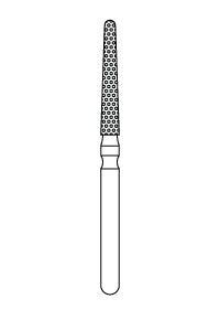 Priva Rotary Instruments — Round End Taper, 5/Pkg