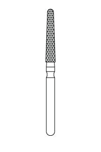 Priva Rotary Instruments — Round End Taper, 5/Pkg