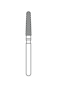 Priva Rotary Instruments — Round End Taper, 5/Pkg