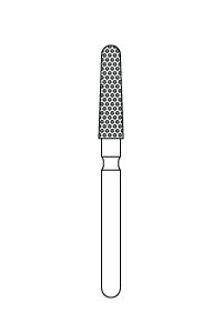 Priva Rotary Instruments — Round End Taper, 5/Pkg