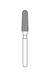 Priva Rotary Instruments — Round End Taper, 5/Pkg