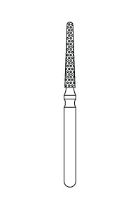 Priva Rotary Instruments — Round End Taper, 5/Pkg