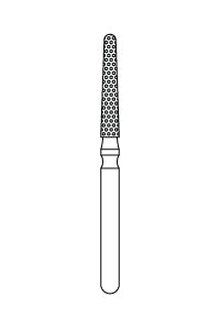 Priva Rotary Instruments — Round End Taper, 5/Pkg
