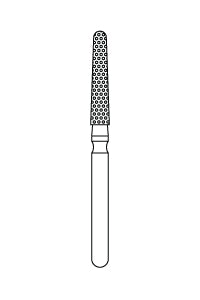 Priva Rotary Instruments — Round End Taper, 5/Pkg