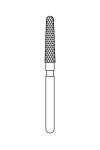 Priva Rotary Instruments — Round End Taper, 5/Pkg