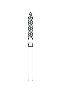 Priva Rotary Instruments — Flame, 5/Pkg