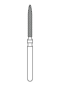 Priva Rotary Instruments — Flame, 5/Pkg