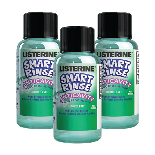 Mouthwash, Listerine Smart Rinse, Anticavity, 27mL, 72/cs