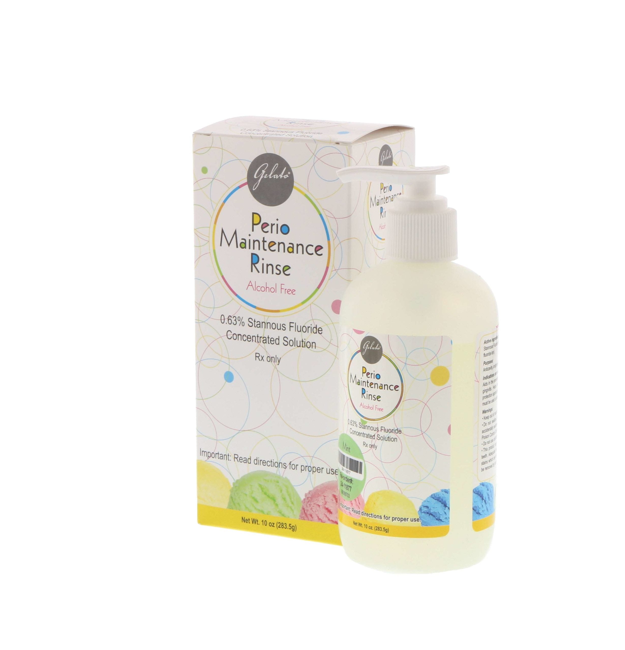 Perisol Rinse Gelato Perio Maintenance Rinse, .63% Stannous Fluoride Concentrated So ...