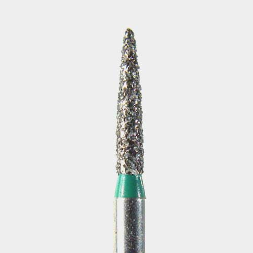 NeoDiamond FG #1512.6 SS Short Shank (S862.012) Coarse Grit, Flame shape, 25/Pkg