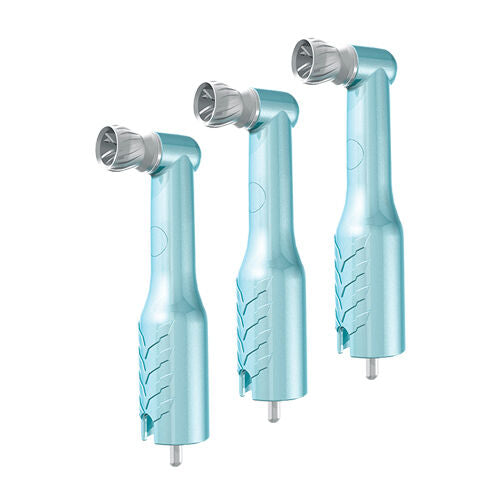 Mini 90 Sterile Disposable Prophy Angle - 90 degree angle, gray soft cup, turquois, 500/pack