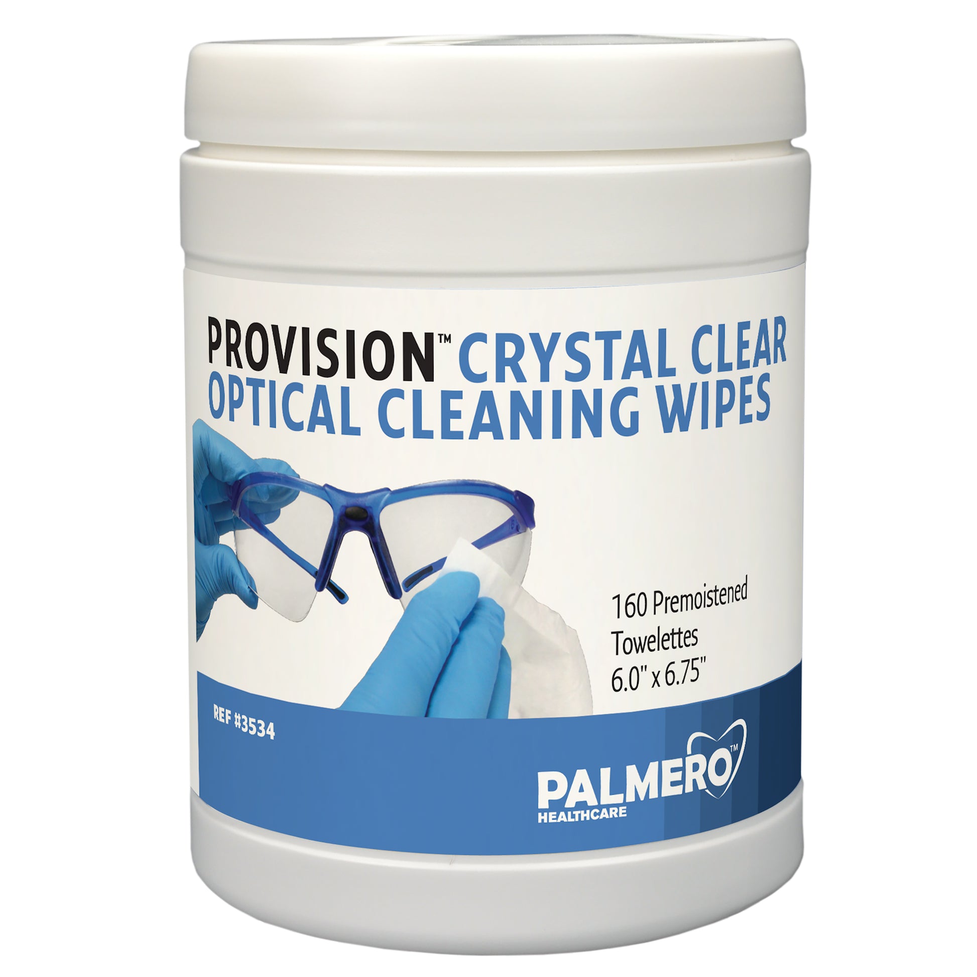 Pro-Vision Crystal Clear Optical Cleaning Wipes (6" x 6 3/4") 160/ct