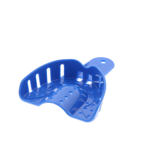 Excellent Disposable Impression Trays, #3 Medium-Upper, Royal Blue, (12Pcs/Bag)